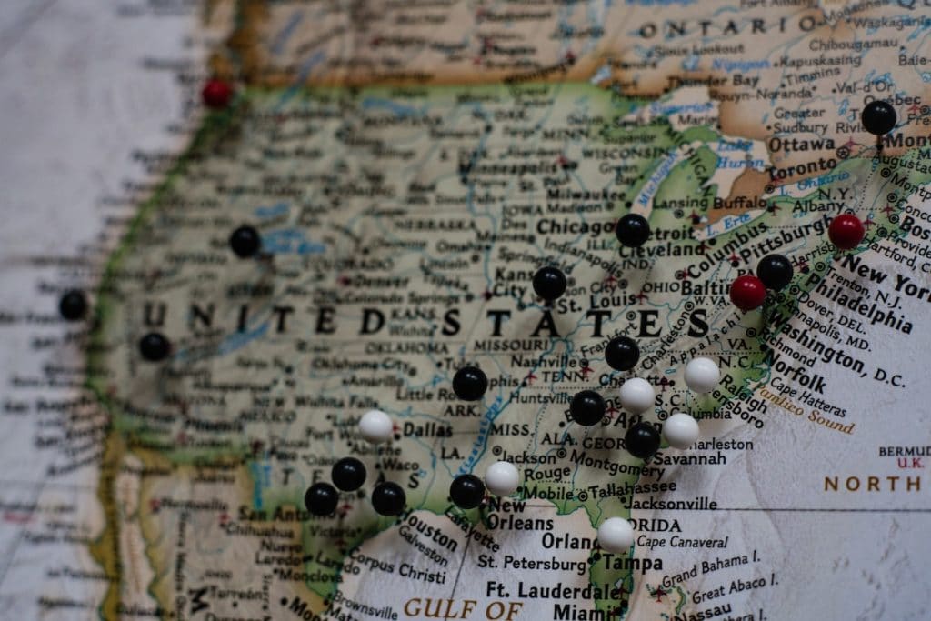Car Shipping Map by All Day Auto Transport